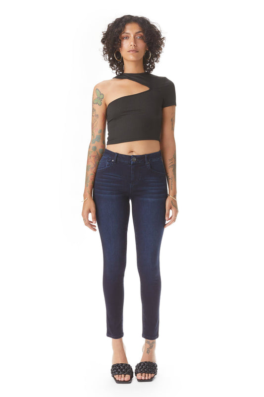 28" BETTER BUTTER MADISON MID RISE ANKLE SKINNY in YANIQUE