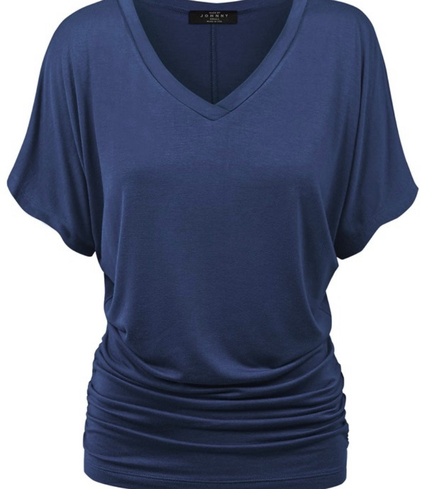 VNECK SHORT SLEEVE TOP