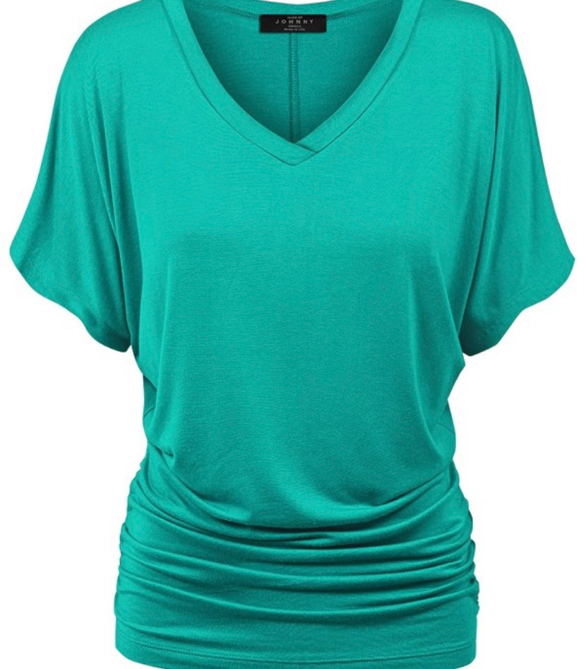 VNECK SHORT SLEEVE TOP