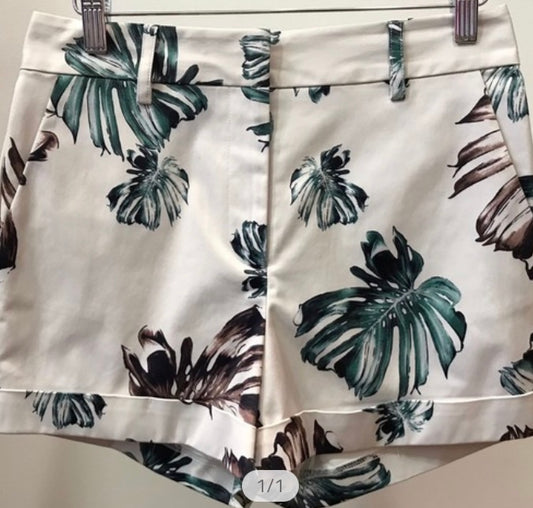 White tropical short